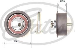 GATES-SEA T42333 - Tensioner Pulley, timing belt autospares.lv