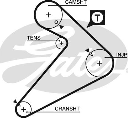 GATES-SEA T711 - Timing Belt autospares.lv