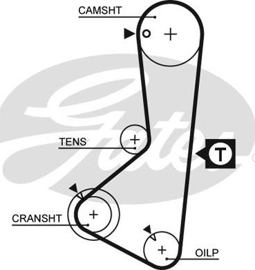 GATES-SEA T093 - Timing Belt autospares.lv