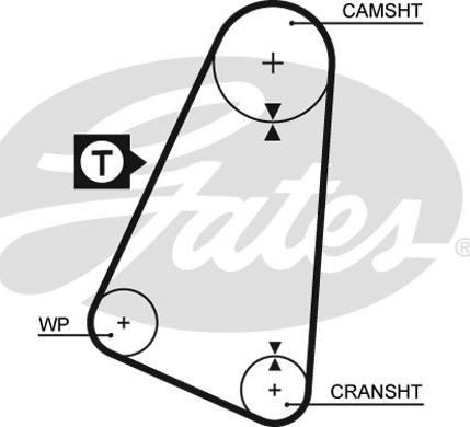 GATES-SEA T030 - Timing Belt autospares.lv