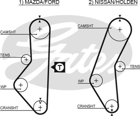 GATES-SEA T077 - Timing Belt autospares.lv