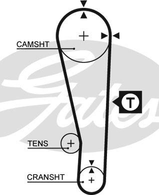 GATES-SEA T141 - Timing Belt autospares.lv