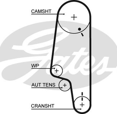 GATES-SEA T1548 - Timing Belt autospares.lv