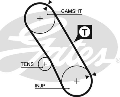 GATES-SEA T1099 - Timing Belt autospares.lv