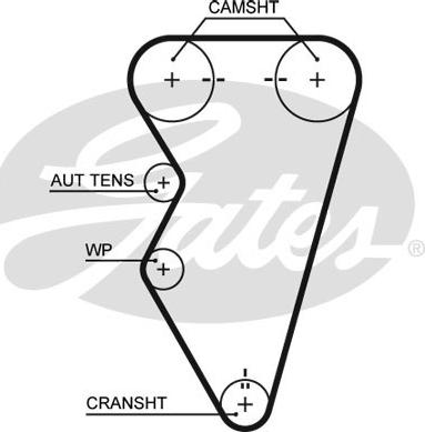 GATES-SEA T1093 - Timing Belt autospares.lv