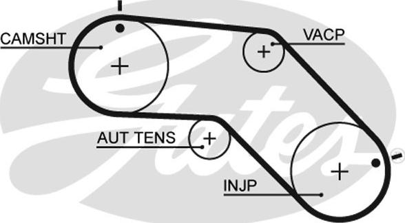 GATES-SEA T1045 - Timing Belt autospares.lv