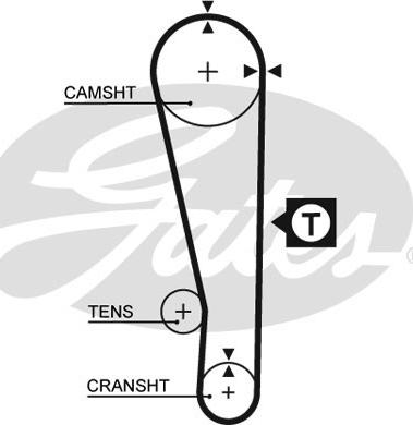 GATES-SEA T185 - Timing Belt autospares.lv