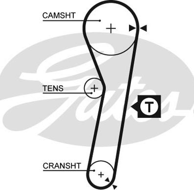 GATES-SEA T181 - Timing Belt autospares.lv