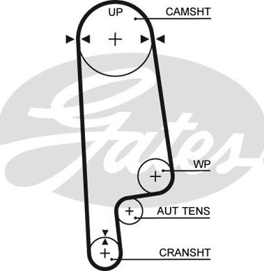 GATES-SEA T187 - Timing Belt autospares.lv