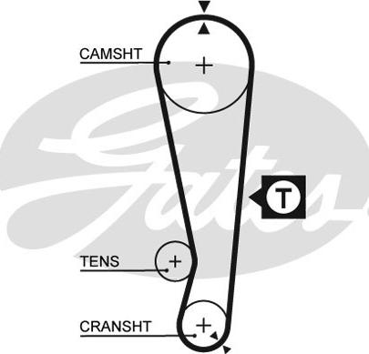 GATES-SEA T175 - Timing Belt autospares.lv