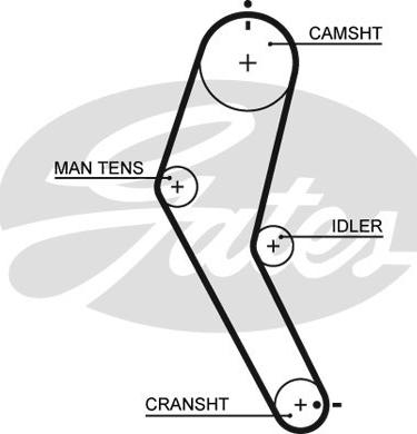 GATES-SEA T894 - Timing Belt autospares.lv