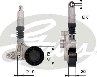 GATES-SEA T39099 - Belt Tensioner, v-ribbed belt autospares.lv