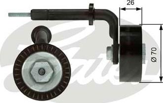 GATES-SEA T39005 - Pulley, v-ribbed belt autospares.lv