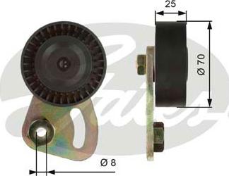 GATES-SEA T39019 - Pulley, v-ribbed belt autospares.lv