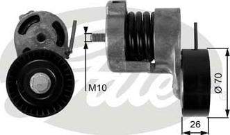 GATES-SEA T39010 - Belt Tensioner, v-ribbed belt autospares.lv