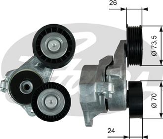 GATES-SEA T39024 - Belt Tensioner, v-ribbed belt autospares.lv