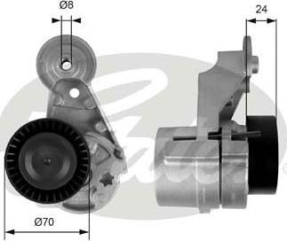 GATES-SEA T39025 - Belt Tensioner, v-ribbed belt autospares.lv