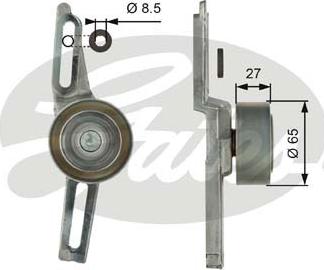 GATES-SEA T39101 - Pulley, v-ribbed belt autospares.lv