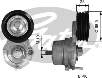 GATES-SEA T39270 - Belt Tensioner, v-ribbed belt autospares.lv