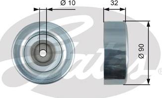 GATES-SEA T36495 - Pulley, v-ribbed belt autospares.lv