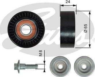 GATES-SEA T36493 - Pulley, v-ribbed belt autospares.lv