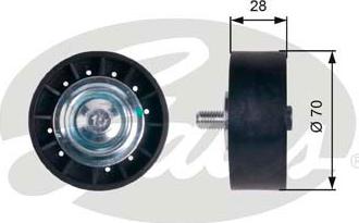 GATES-SEA T36400 - Pulley, v-ribbed belt autospares.lv