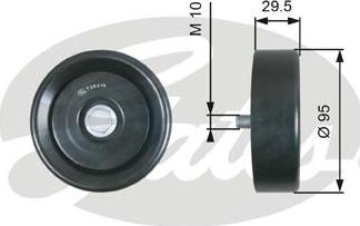 GATES-SEA T36419 - Pulley, v-ribbed belt autospares.lv