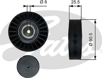 GATES-SEA T36005 - Pulley, v-ribbed belt autospares.lv