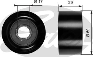 GATES-SEA T36084 - Pulley, v-ribbed belt autospares.lv