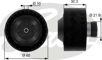 GATES-SEA T36034 - Pulley, v-ribbed belt autospares.lv