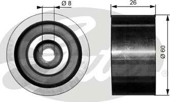 GATES-SEA T36076 - Pulley, v-ribbed belt autospares.lv