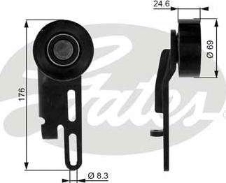 GATES-SEA T36071 - Pulley, v-ribbed belt autospares.lv