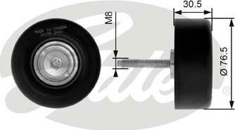 GATES-SEA T36198 - Pulley, v-ribbed belt autospares.lv