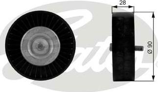 GATES-SEA T36123 - Pulley, v-ribbed belt autospares.lv