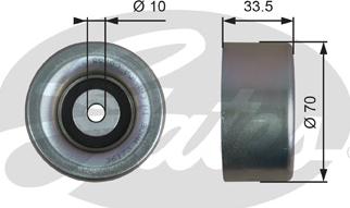 GATES-SEA T36173 - Pulley, v-ribbed belt autospares.lv