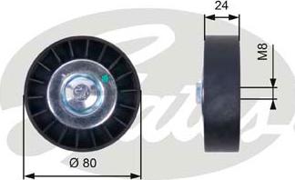 GATES-SEA T36397 - Pulley, v-ribbed belt autospares.lv