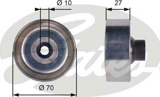 GATES-SEA T36361 - Pulley, v-ribbed belt autospares.lv