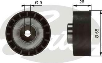 GATES-SEA T36383 - Pulley, v-ribbed belt autospares.lv