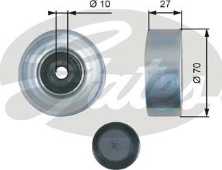 GATES-SEA T36325 - Pulley, v-ribbed belt autospares.lv