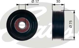 GATES-SEA T36320 - Pulley, v-ribbed belt autospares.lv