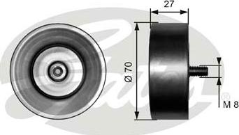 GATES-SEA T36294 - Pulley, v-ribbed belt autospares.lv