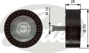 GATES-SEA T36260 - Pulley, v-ribbed belt autospares.lv