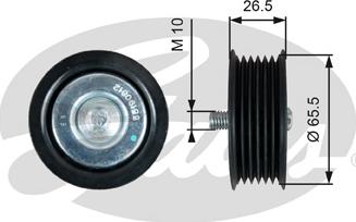 GATES-SEA T36261 - Pulley, v-ribbed belt autospares.lv