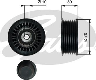 GATES-SEA T36763 - Pulley, v-ribbed belt autospares.lv