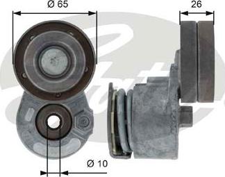 GATES-SEA T38468 - Belt Tensioner, v-ribbed belt autospares.lv