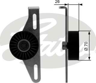 GATES-SEA T38484 - Belt Tensioner, v-ribbed belt autospares.lv