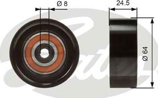 GATES-SEA T38097 - Pulley, v-ribbed belt autospares.lv