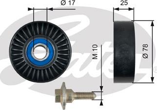 GATES-SEA T38055 - Pulley, v-ribbed belt autospares.lv