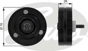 GATES-SEA T38060 - Pulley, v-ribbed belt autospares.lv