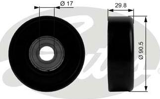 GATES-SEA T38001 - Pulley, v-ribbed belt autospares.lv